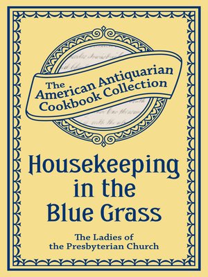 cover image of Housekeeping in the Blue Grass
